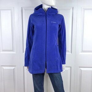 Columbia women's fleece long jacket XS